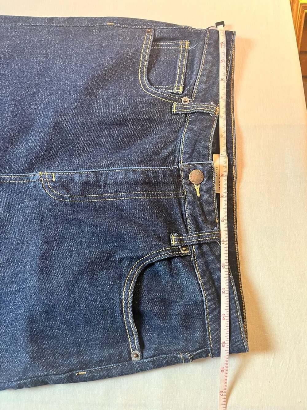 Oliver Logan Dark Wash Denim High Rise Cropped Raw Hem Jeans Size 30 - Picture 6 of 7